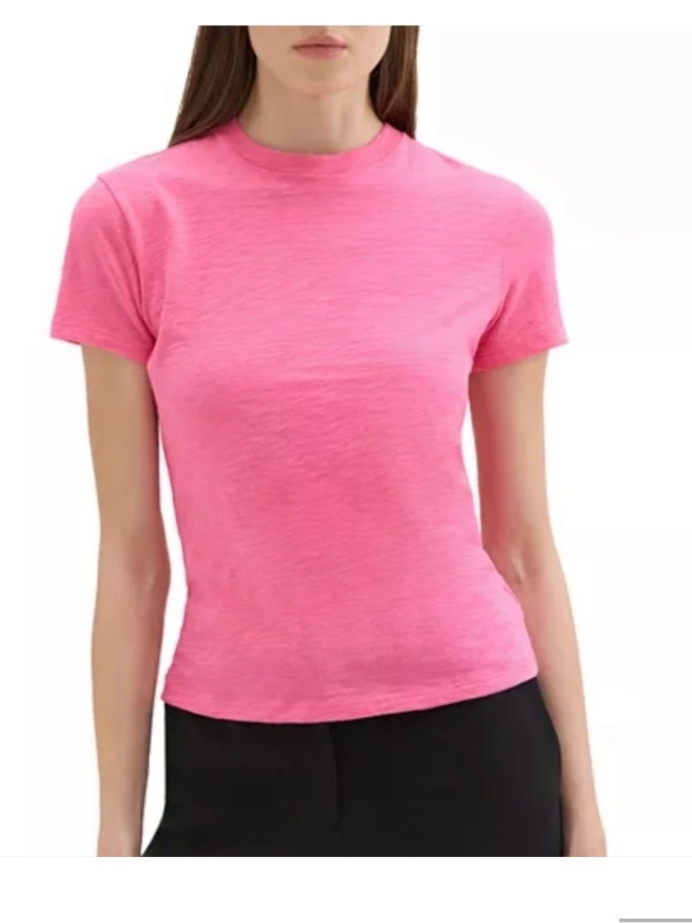 Theory Bright Pink Tiny Tee Apex Tee P size SMALL